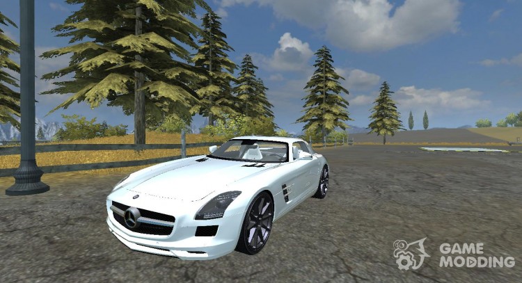 El Mercedes-Benz SLS AMG v 2.0 para Farming Simulator 2013