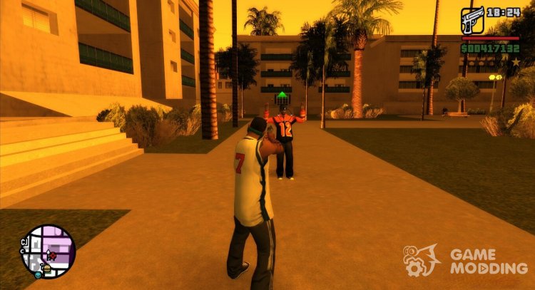 Improved pedestrian response to weapons for GTA San Andreas