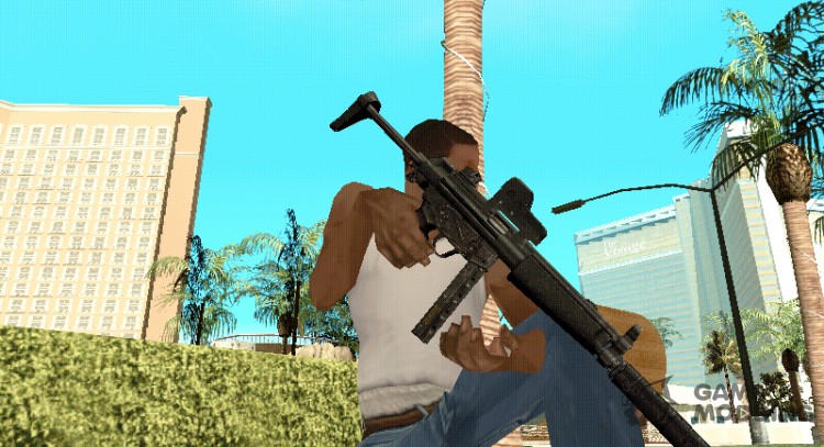 Black MP5 for GTA San Andreas