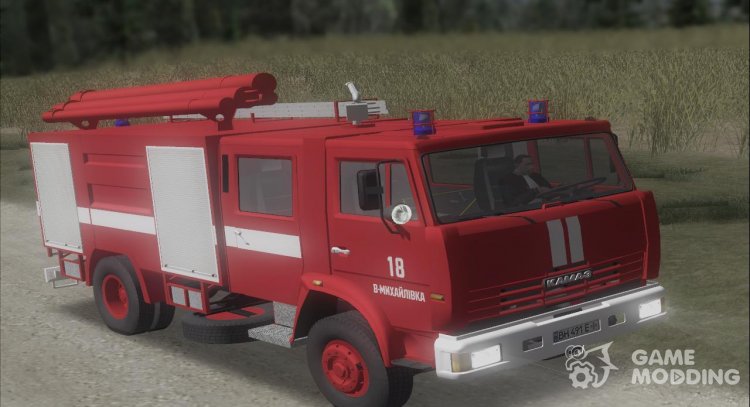 Fireman KamAZ - 43253 AC-40 Pozhspetsmash for GTA San Andreas