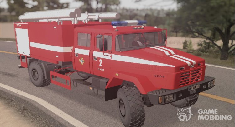 KrAZ - 5233 Firefighter company Tital for GTA San Andreas