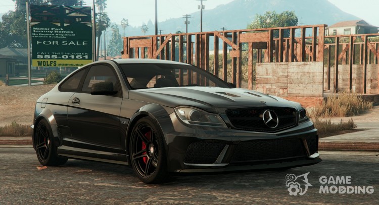 Mercedes-Benz C63 AMG Unmarked for GTA 5