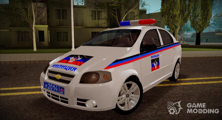 Chevrolet Aveo Policía ДНР para GTA San Andreas