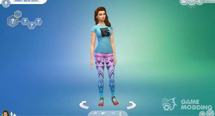 Footless tights for Sims 4