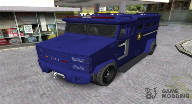 GTA V Riot B.O.P.E Truck для GTA San Andreas