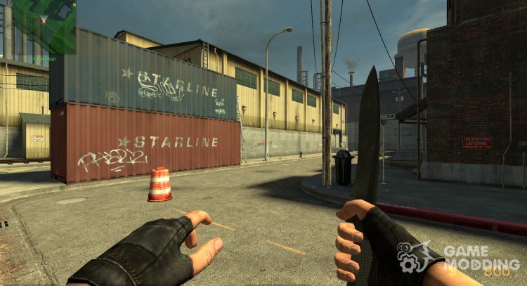 Knife In Black for Counter-Strike Source