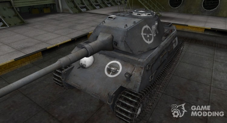 Зоны пробития контурные для VK 45.02 (P) Ausf. A для World Of Tanks