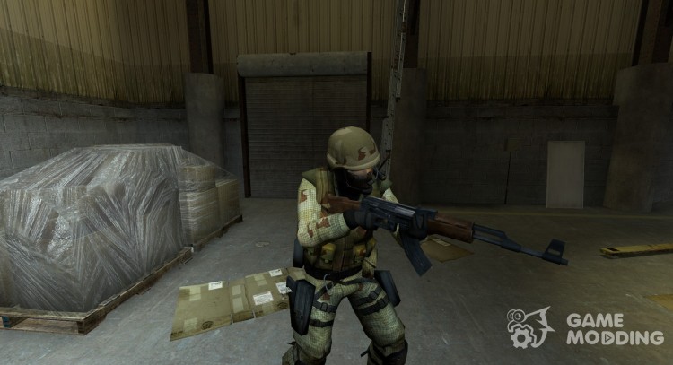 Сержант в пустыне CT для Counter-Strike Source