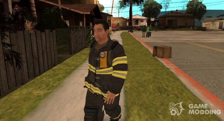 Пожарник из GTA 4 для GTA San Andreas