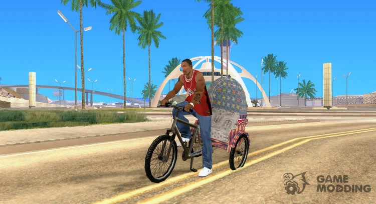 Manual Rickshaw v2 Skin5 для GTA San Andreas