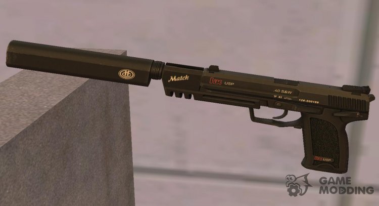 USP-Match Suppressed for GTA San Andreas