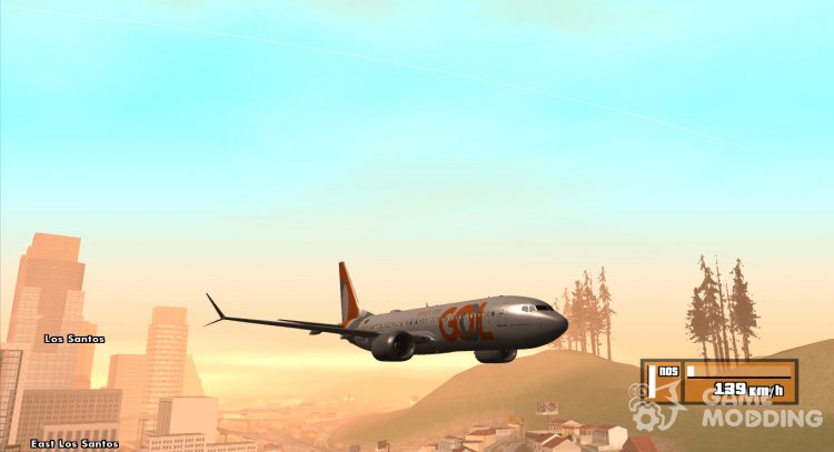 Самолет Boeing 737 MAX 8 и компания Transportes Aéreos гол  для GTA San Andreas
