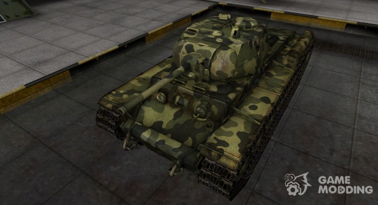 Скин для КВ-1С с камуфляжем для World Of Tanks