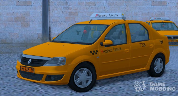 Renault Logan Yandex Taxi (2012-2015) for GTA San Andreas