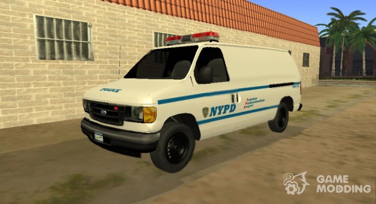 Ford E-350 Police para GTA San Andreas