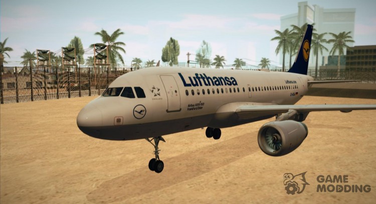 Lufthansa Airbus A319 for GTA San Andreas