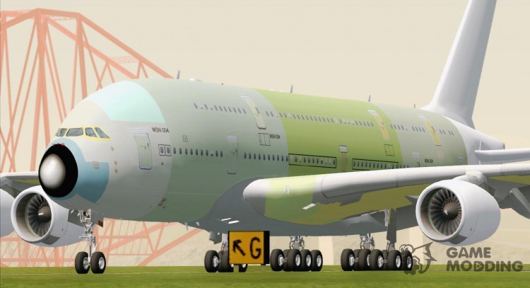Airbus A380-800 F-WWDD Not Painted for GTA San Andreas