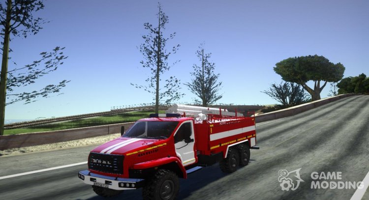 Урал 5557 Next Пожарный  АЦ 5,8-40 УСПТК для GTA San Andreas