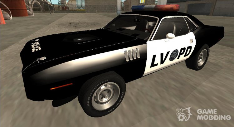 1971 Plymouth Hemi Cuda 426 de la Policía de LVPD para GTA San Andreas