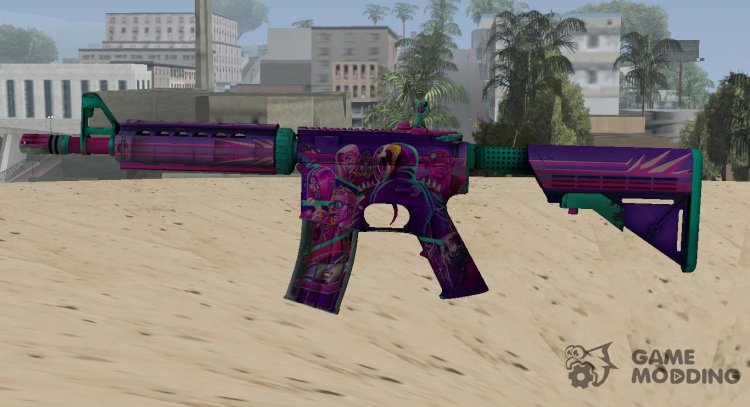 M4A4 NEON RIDER II for GTA San Andreas