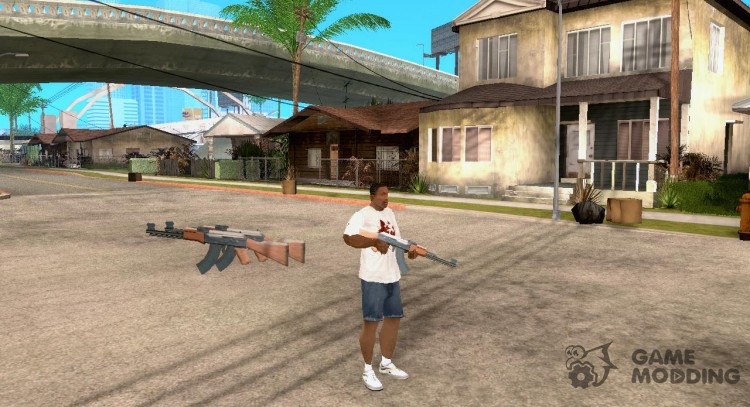 Spawn AK-47 for GTA San Andreas