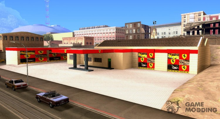 The Ferrari garage in Dorothy for GTA San Andreas