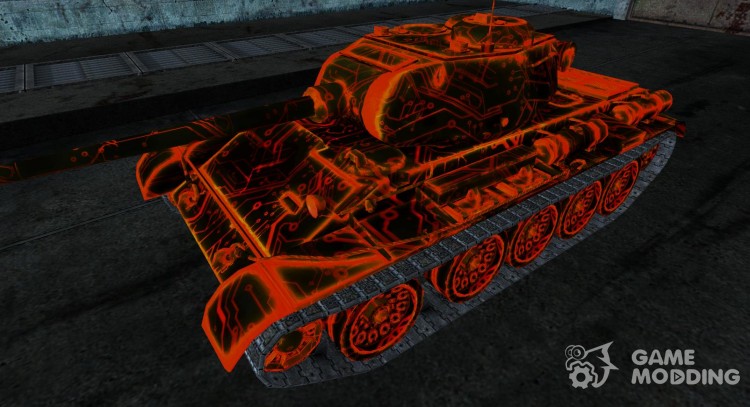 T-44 genevie red for World Of Tanks