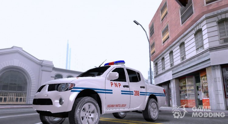 Mitsubishi Strada de la policía nacional de filipinas - HPG para GTA San Andreas