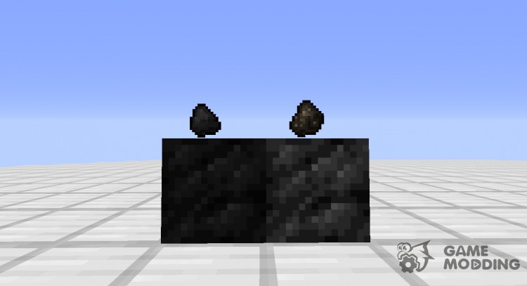 El bloque de carbón de para Minecraft