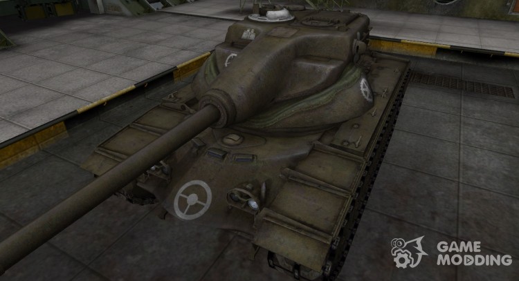 Зоны пробития контурные для T54E1 для World Of Tanks