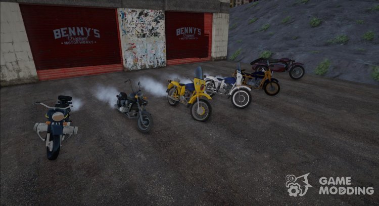 Pack of motorcycles IMZ (Ural) for GTA San Andreas