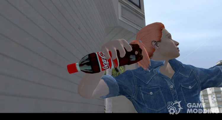 Coca-Cola Bottle black and red for GTA San Andreas