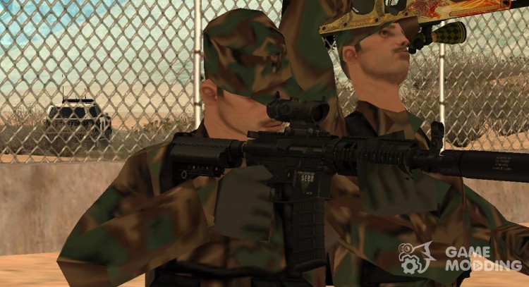 El reemplazo total de armas en HD para GTA San Andreas