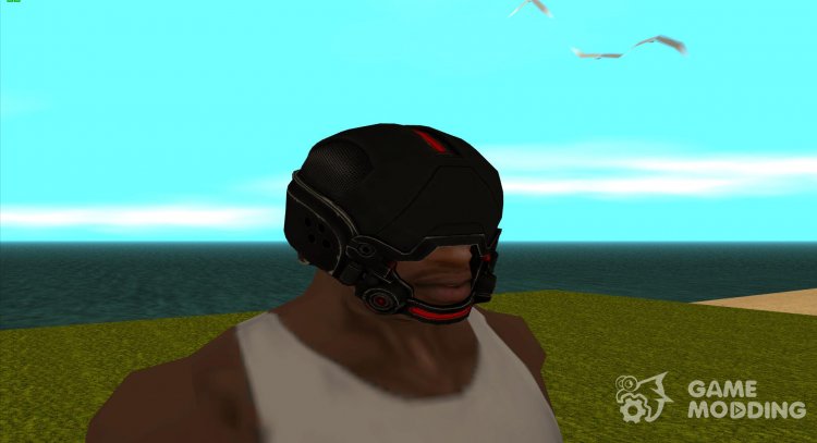Black helmet Kestrel from Mass Effect for GTA San Andreas