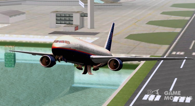 Boeing 767-200 United Airlines для GTA San Andreas