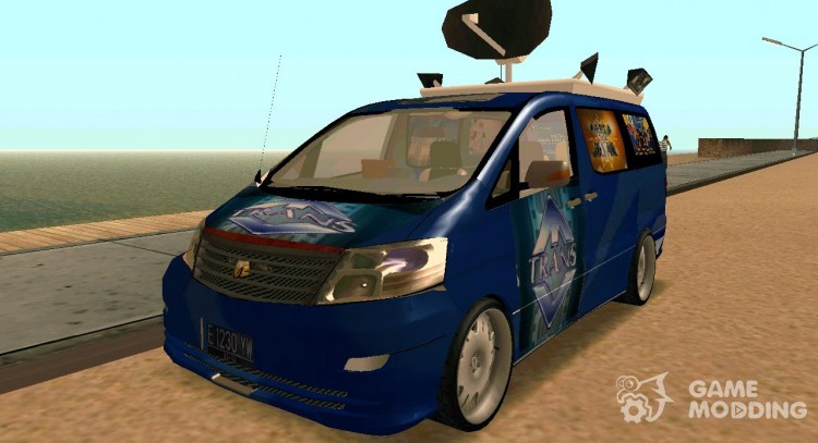 Trans TV Newsvan для GTA San Andreas