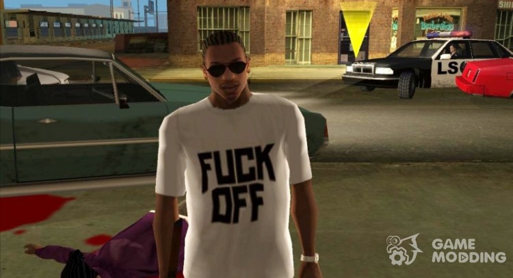 T-shirt F * CK OFF [which] for GTA San Andreas