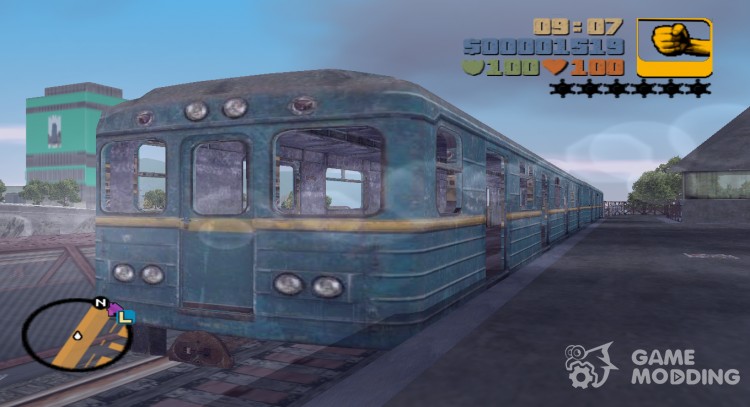 The wagon of Metro 2033 game for GTA 3