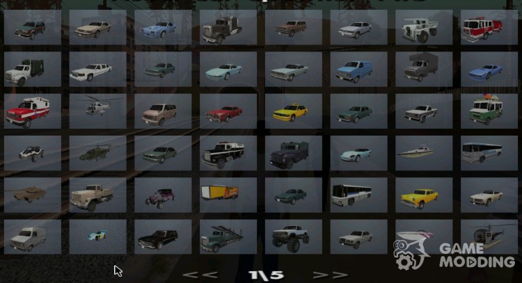 Visual Car Spawner v1.0 for GTA San Andreas
