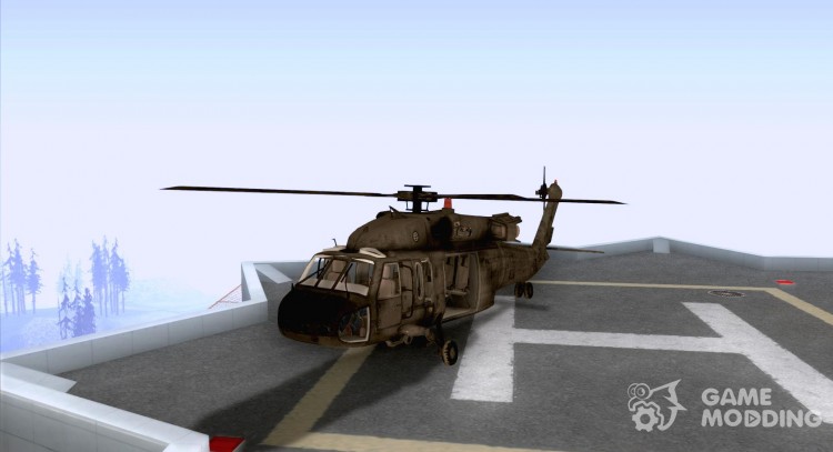 The helicopter from CoD 4 MW for GTA San Andreas