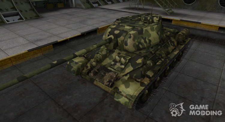 Skin for t-34-85 with camouflage for World Of Tanks