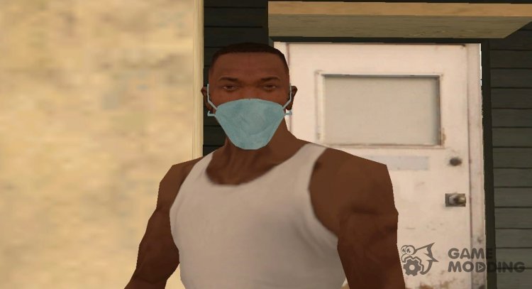Protective blue mask for GTA San Andreas