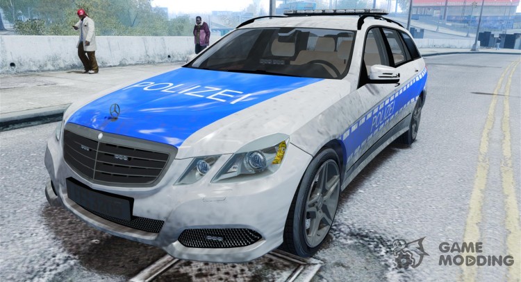 German Police Mercedes Benz E350 [ELS] для GTA 4