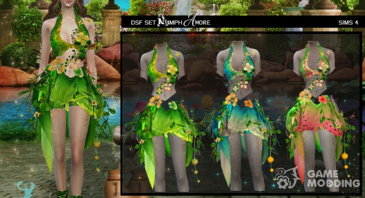 DSF Set Nymph Amore for Sims 4
