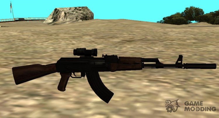 AK-47 Silencer for GTA San Andreas
