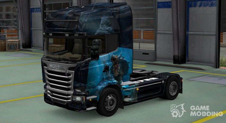El skin de Leviathan para Scania Streamline para Euro Truck Simulator 2