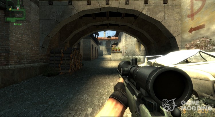 Default AWP on IIopn's Animations for Counter-Strike Source