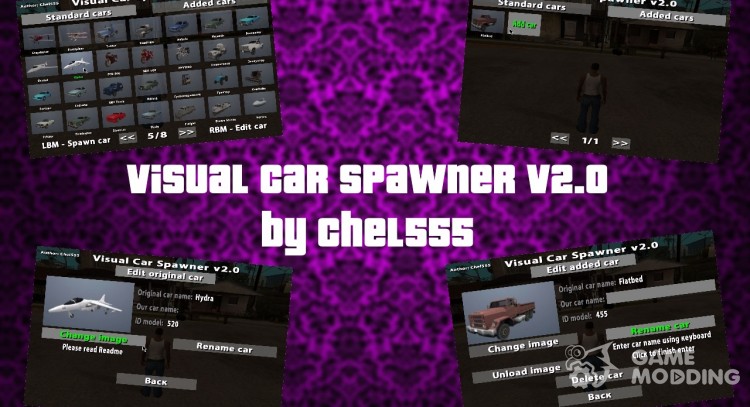 Visual Car Spawner v2.0 para GTA San Andreas