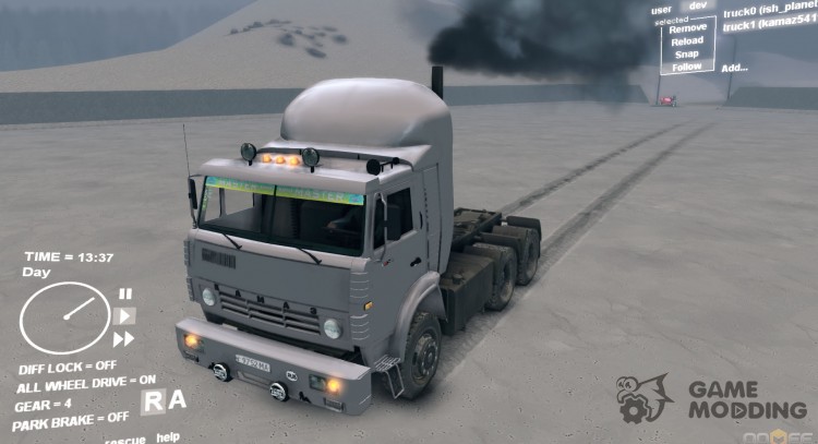 KAMAZ 54115 for Spintires DEMO 2013