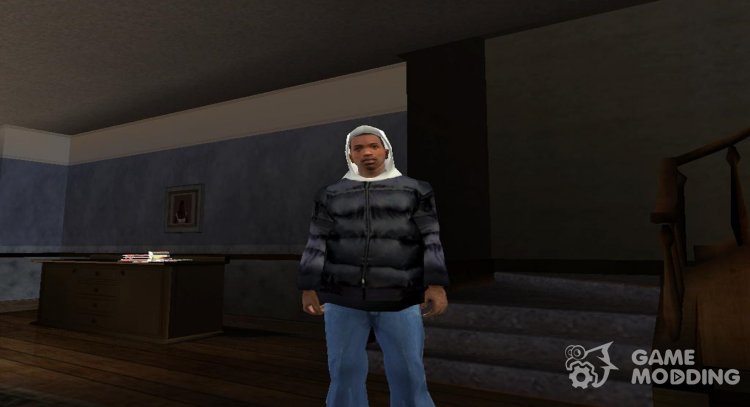 Winter jacket with hood for GTA San Andreas